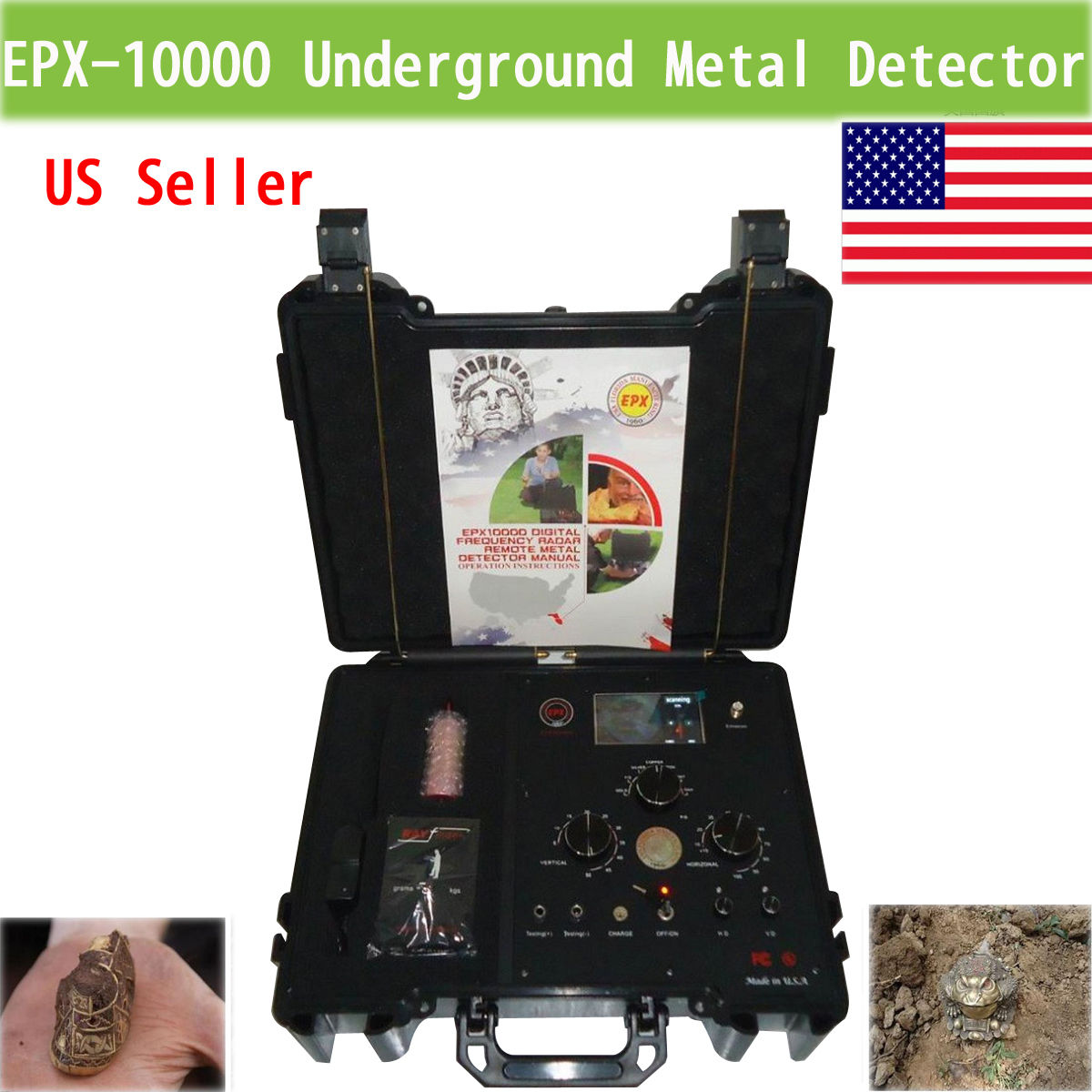 EPX10000尋寶器考古大深度地下金屬探測儀尋金銀銅器